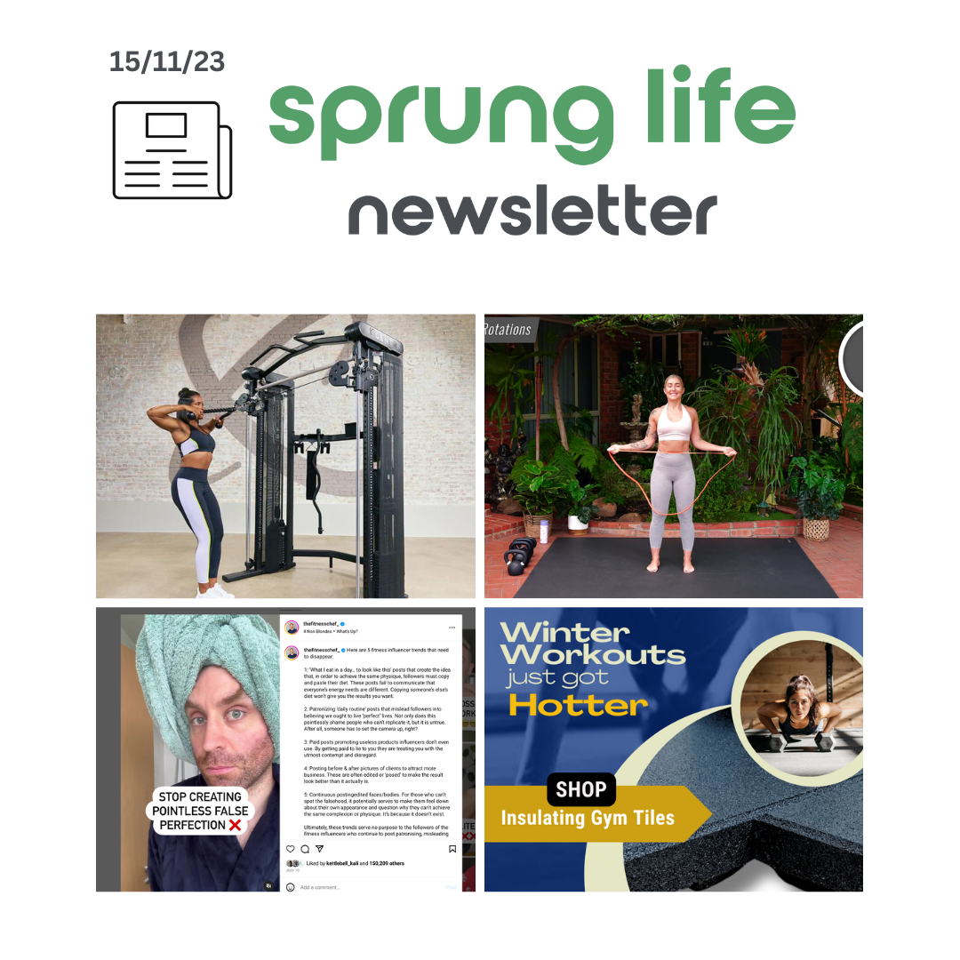 Sprung Life Newsletter - 15th November 2023