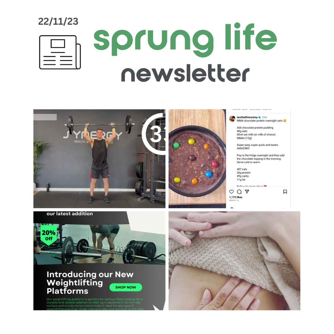 Sprung Life Newsletter - 22nd November 2023