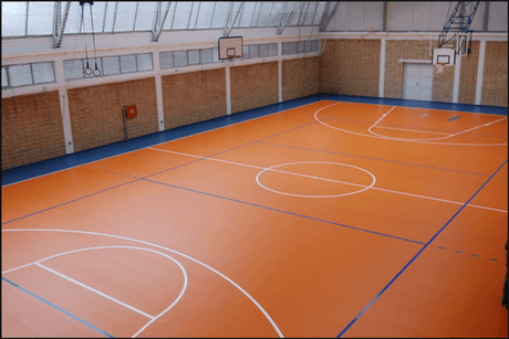 Create a Stunning Basketball Court with Durable and Safe Orange Vinyl Flooring