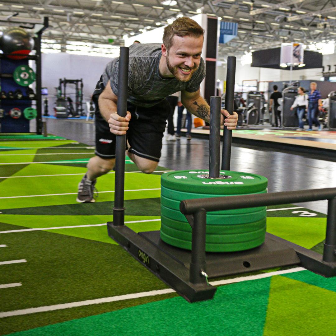 10 Sled and Sprint Track Exercise Ideas for Strength, Conditioning, and Power