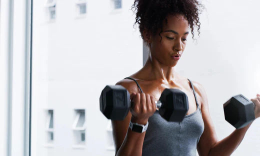 women with dumbbells