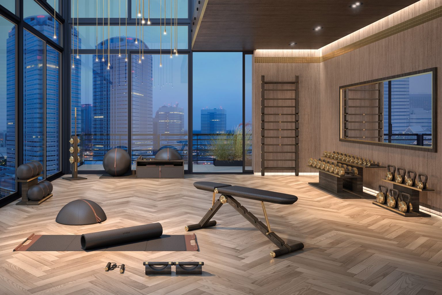 Opulent Home Fitness Spaces