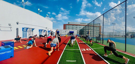 Create Functional and Vibrant Outdoor Fitness Spaces with Coloured Gym Turf