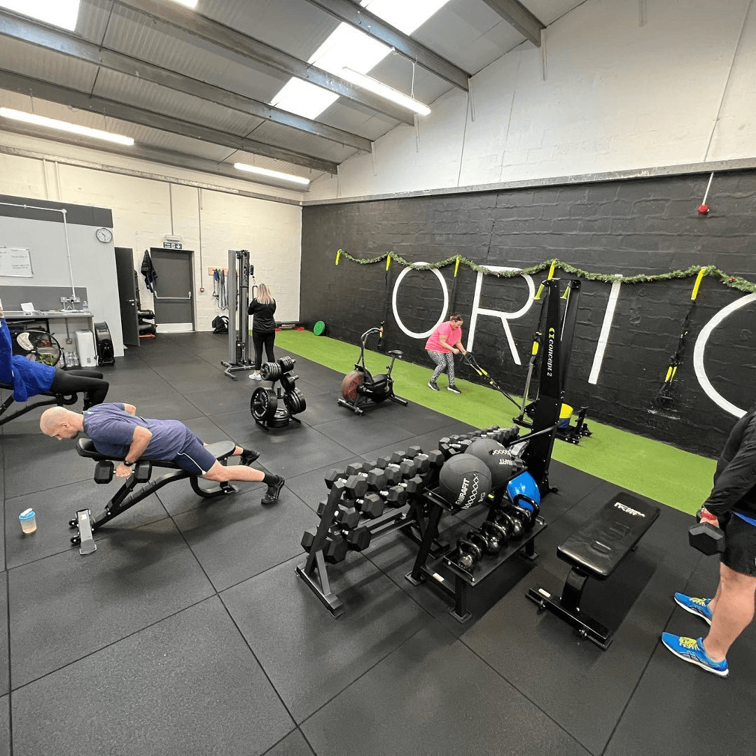 PRO Black Gym Tiles in a PT Studio