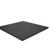 Rubber Outdoor 1m x 1m Outdoor Gym Tiles - 43mm outdoor garden mats Sprung Gym Flooring   