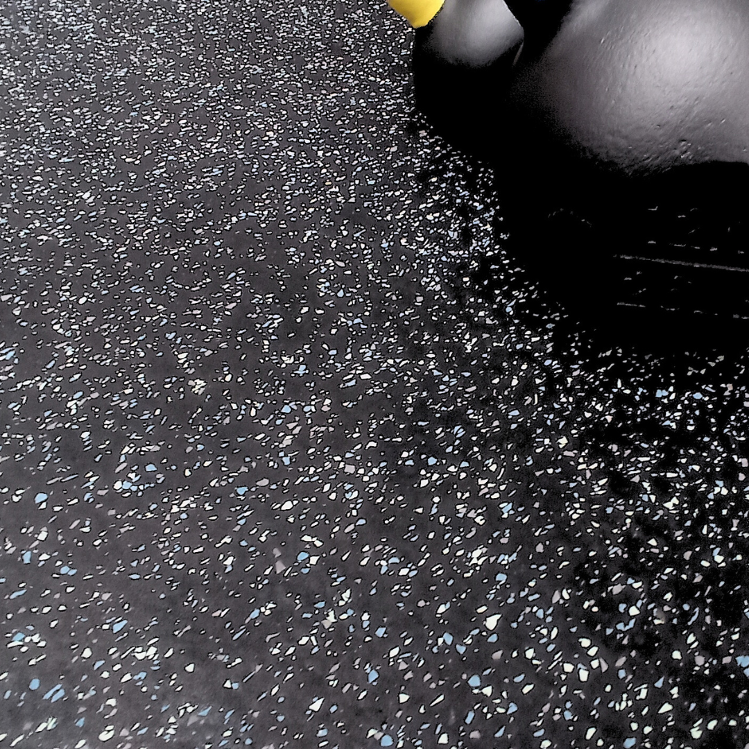 20mm Sprung Seahawk Fleck Rubber Gym Flooring tile