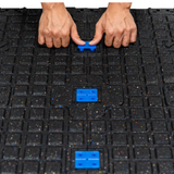 Sprung Konnecta Carbon Black Premium Gym Flooring Mats - 20mm GYM FLOORING GymFloors   