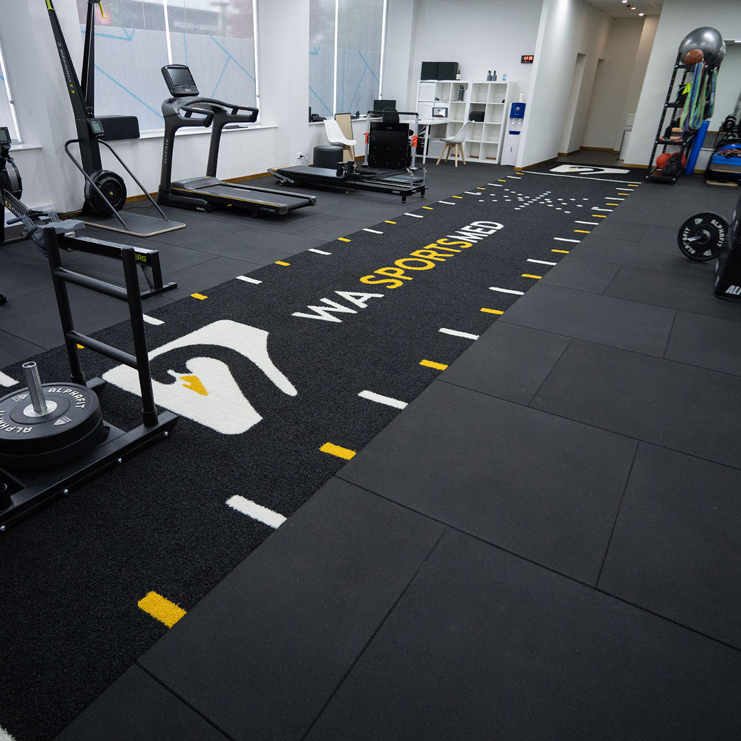 Sprung Konnecta Carbon Black Premium Gym Flooring Mats - 20mm GYM FLOORING GymFloors   