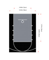 Basketball Court Flooring - Mini Court | Includes Court Markings | Perfect Garden Court Solution  Sprung Gym Flooring   