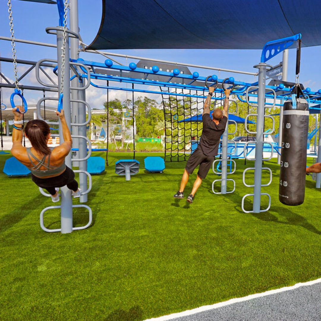 Outdoor Gym Turf - 2m Wide Sprint Track GymFloors   