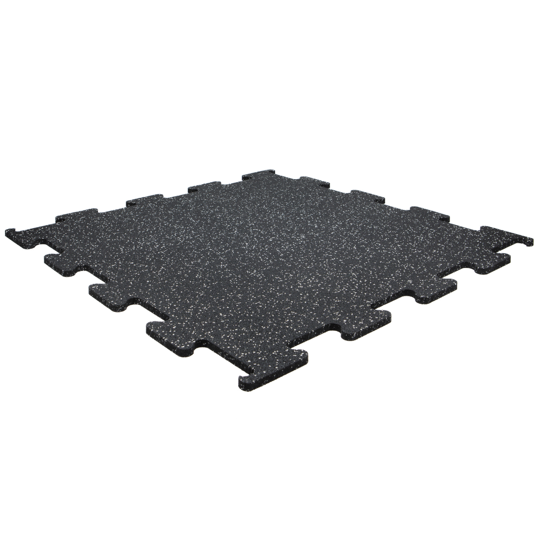 Fleckz (Grey) Puzzle Interlocking Gym Flooring Jigsaw Mats - 15mm GYM FLOORING Sprung Gym Flooring   