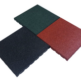 SURPLUS STOCK 40mm Rubber Outdoor Patio Tiles  - Green