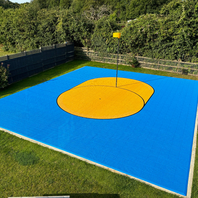 Full Size Korfball Court with Markings  Sprung Gym Flooring   