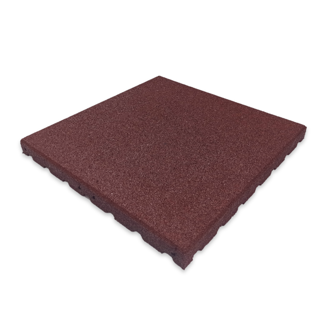 Cable Car Station Rubber Flooring Tiles - Black Forest - 40mm | Winter Sports Collection